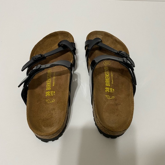 Birkenstock Mayari Sandals Patent Black Size 38 - Picture 8 of 10